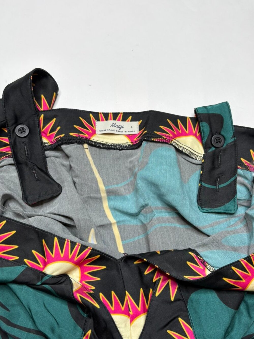 Maaji Flamingo Lowry Cover Up Maxi Dress – Black Tropical Print – Size Large - Picture 6 of 14